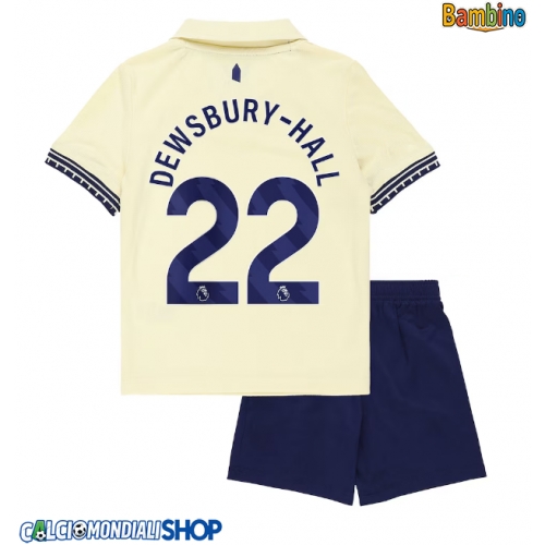 Maglie da calcio Everton Kiernan Dewsbury-Hall #22 Seconda Maglia Bambino 2025-26 Manica Corta + Pantaloni corti)